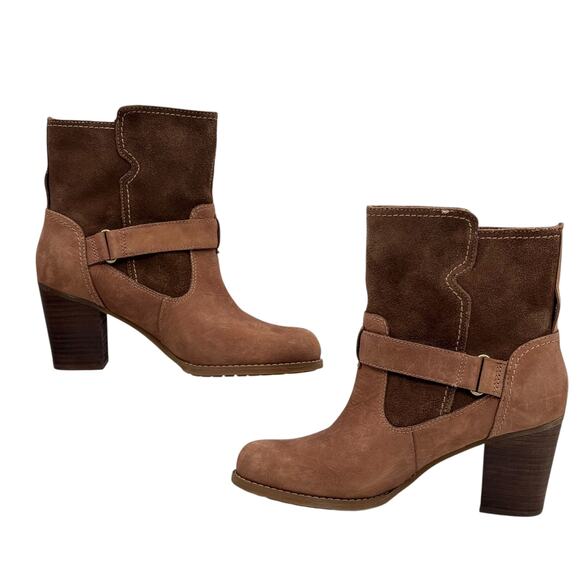 Timberland Earthkeepers Rudston Boots SZ 7 Mid Waterproof Women's Brown Pull On - Picture 3 of 11